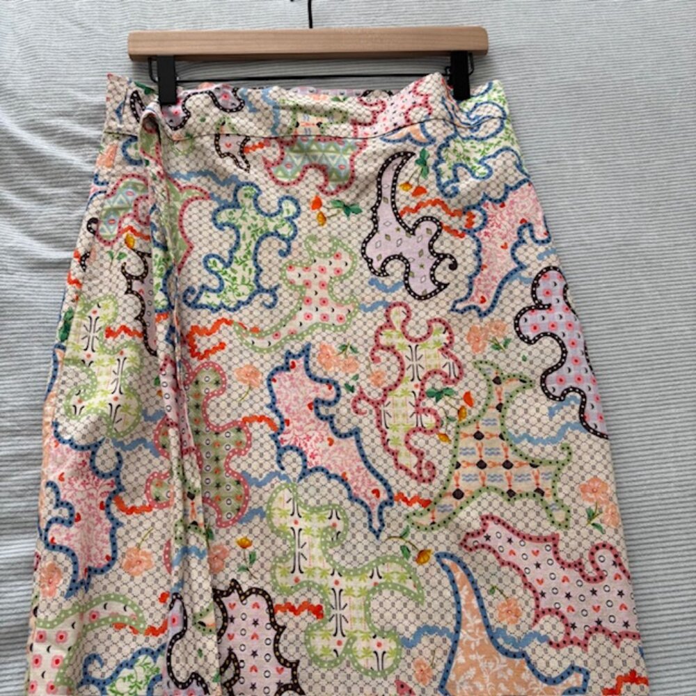 Never Fully Dressed Brand Patterned Wrap Skirt - image 2